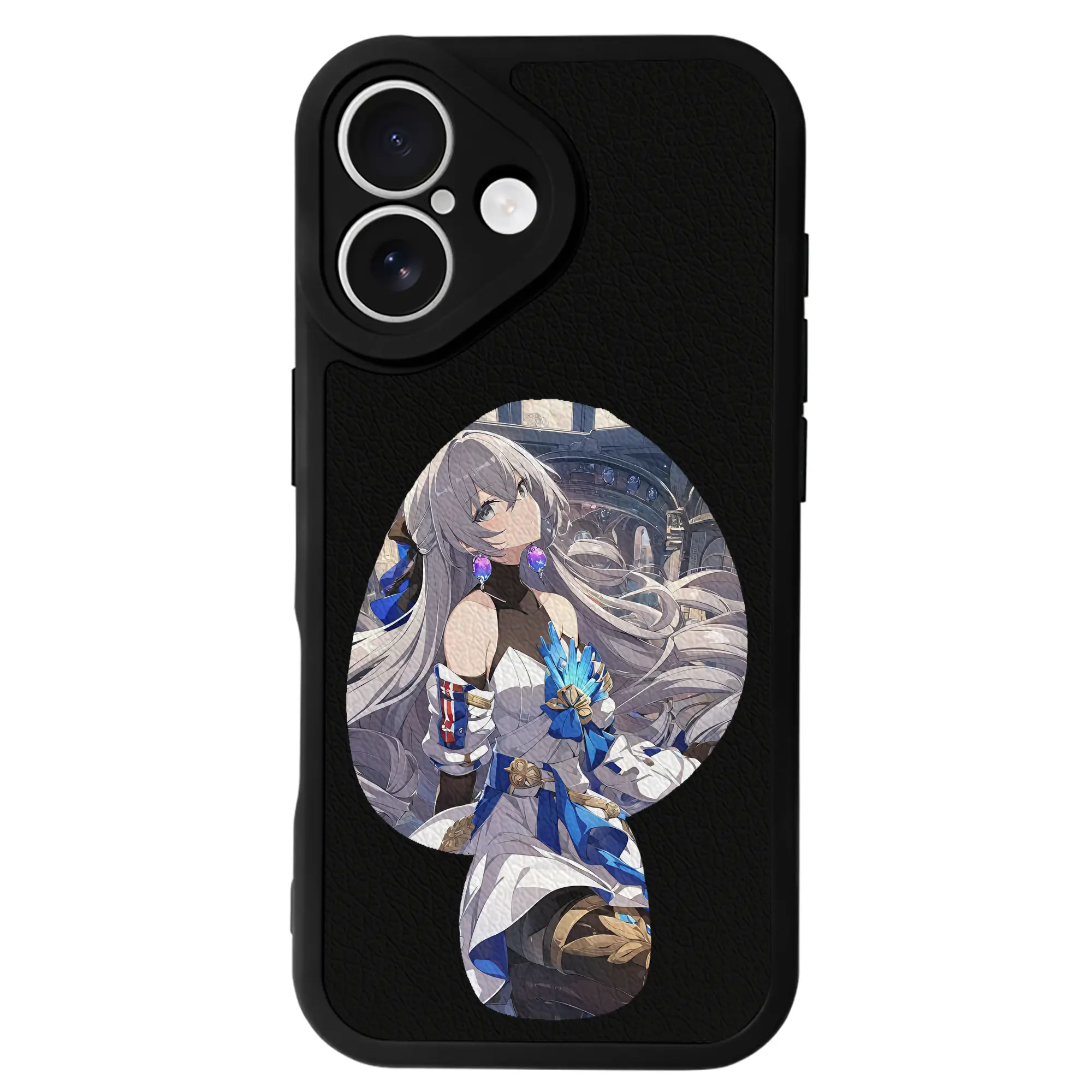 崩壊：スターレイル グッズ ブローニャ - IPhone 16シリーズ対応 ・ シリコンスマホケース ・ レザー調 ・ 高精度フィット ・ 耐衝撃 ・ ワイヤレス充電対応 ・ 精密カット